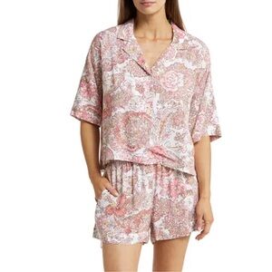 Papinelle Ella Boxer Short Pajamas Set Floral Size‎ X-Large